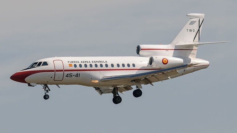 Dassault Falcon 900 del 45 Grupo (Foto: Ej&eacute;rcito del Aire).