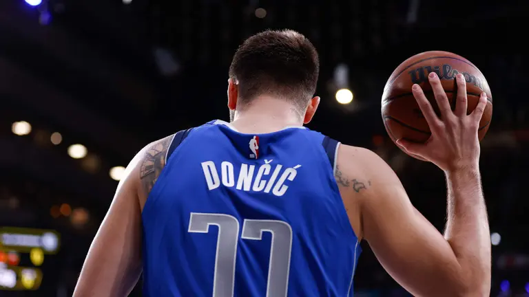 Luka Doncic, en el partido. Fotografía: Europa Press