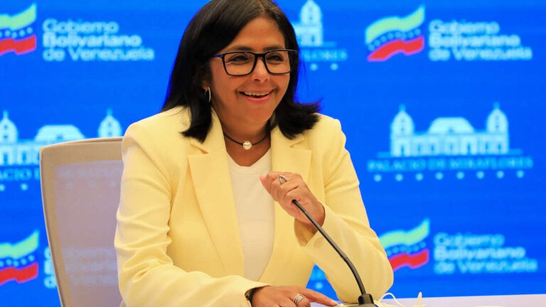 La presidenta de Venezuela, Delcy Rodr&iacute;guez.