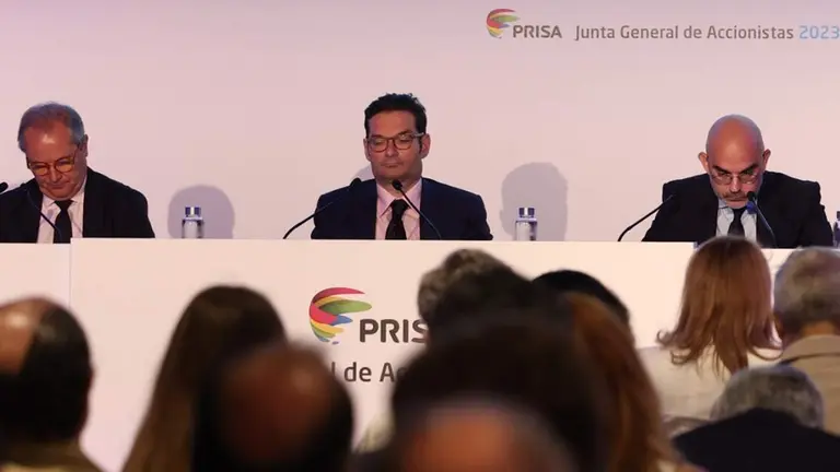 Junta General de Accionistas de Prisa en 2023 (Foto: Isabel Infantes / Europa Press).