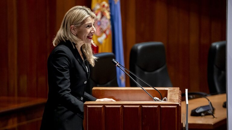 La vicepresidenta segunda y ministra de Trabajo y Econom&iacute;a Social, Yolanda D&iacute;az.