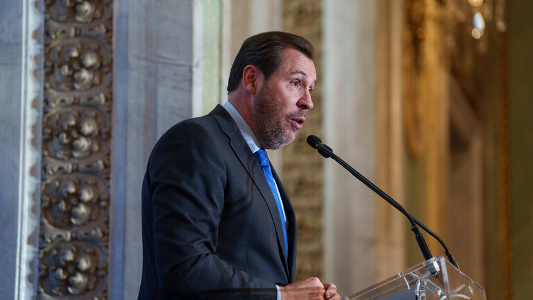 El ministro de Transportes y Movilidad Sostenible, &Oacute;scar Puente. (Foto: Matias Chiofalo / Europa Press)