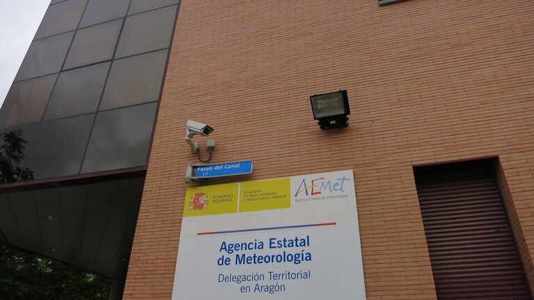 Sede de la AEMET en Zaragoza. Europa Press
