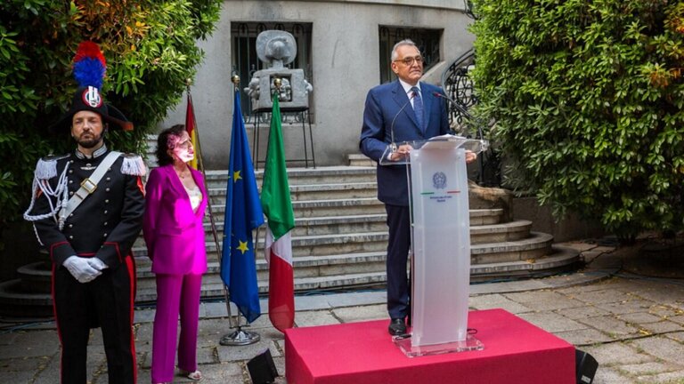 Celebraci&oacute;n en la Embajada de Italia en Madrid.