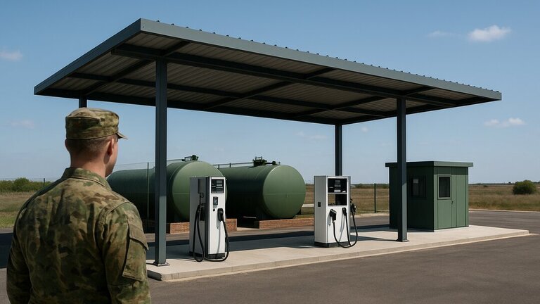 La futura estaci&oacute;n de servicio militar de Monte la Reina