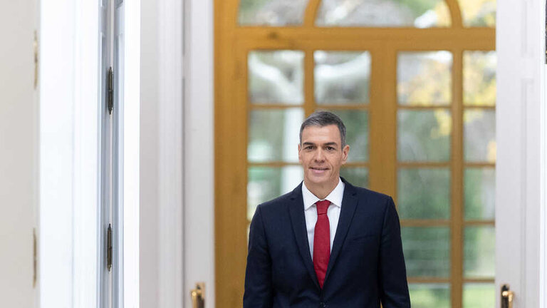 El presidente del Gobierno, Pedro S&aacute;nchez, durante una rueda de prensa, en el Palacio de la Moncloa, a 15 de diciembre de 2025, en Madrid (Espa&ntilde;a). (Eduardo Parra / Europa Press)
