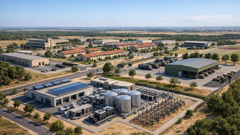 Vista virtual del nuevo campamento militar de Monte la Reina