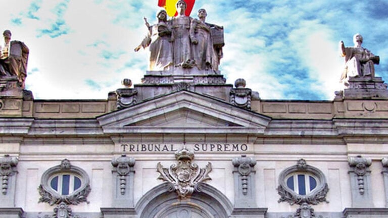 Fachada del Tribunal Supremo.