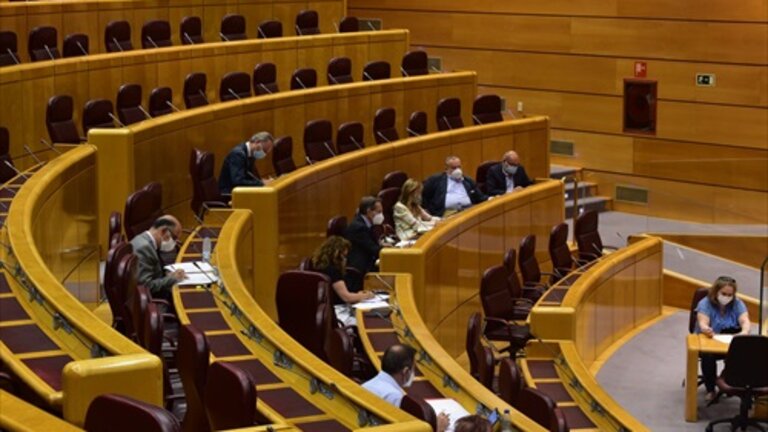 Una Comisi&oacute;n celebrada en el Senado. Foto de archivo.