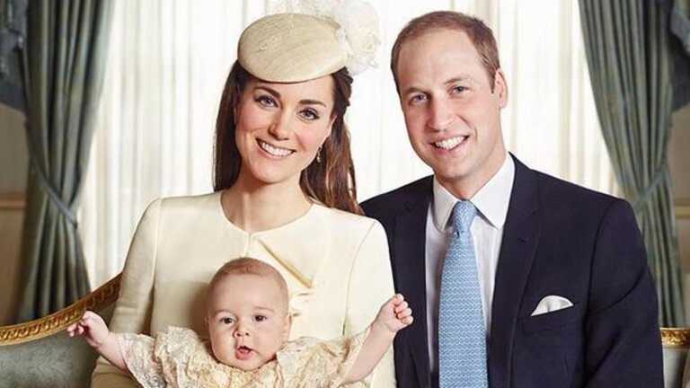 Los duques de Cambridge y el pr&iacute;ncipe Jorge 