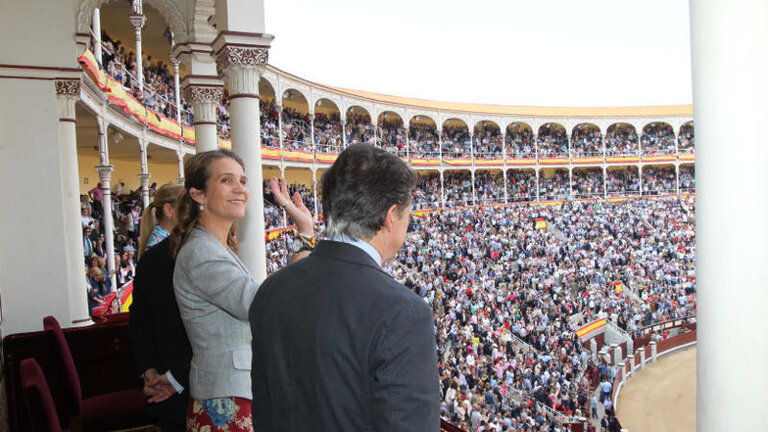 La infanta Elena, en la Plaza de Toros de Las Ventas. 