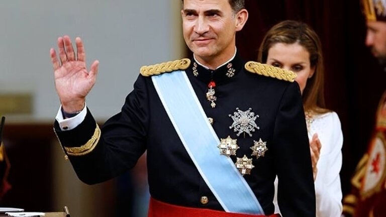 El rey Felipe, el d&iacute;a de la proclamaci&oacute;n.