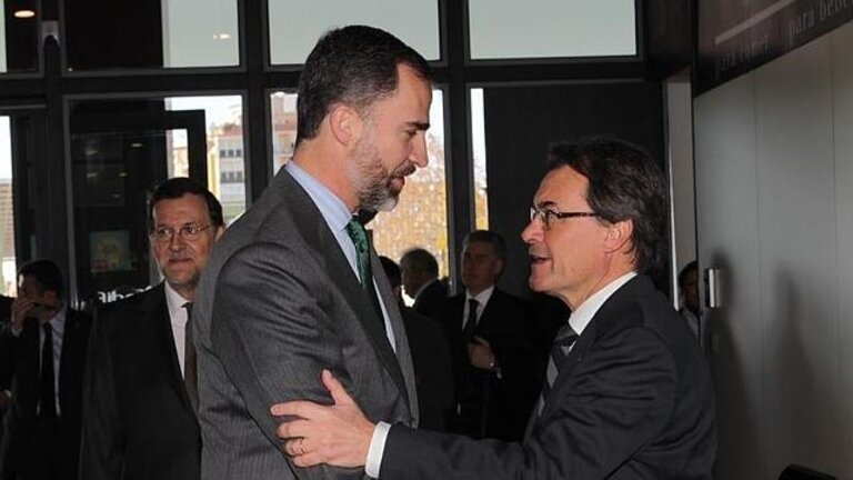 Felipe VI y Artur Mas.
