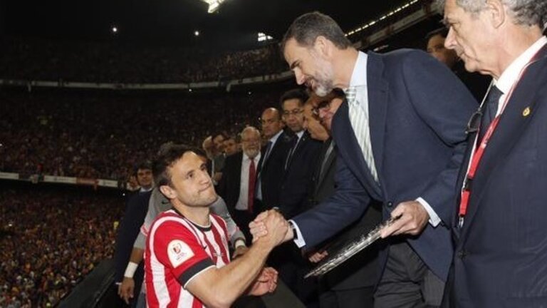 Don Felipe en la final de la Copa del Rey.