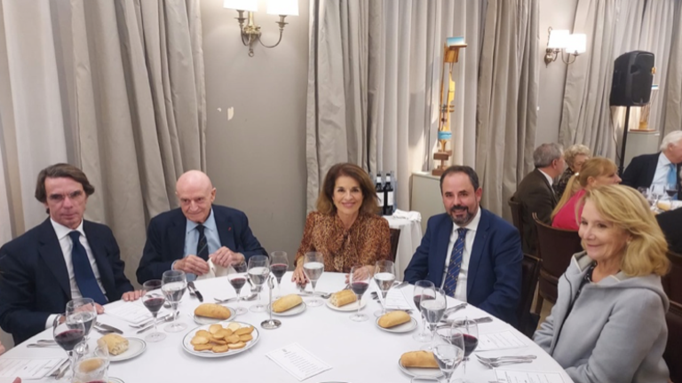 Premio Otto de Habsburgo a Abel Matutes Juan. Junto a Jos&eacute; Mar&iacute;a Aznar, Ana Botella y Esperanza Aguirre.