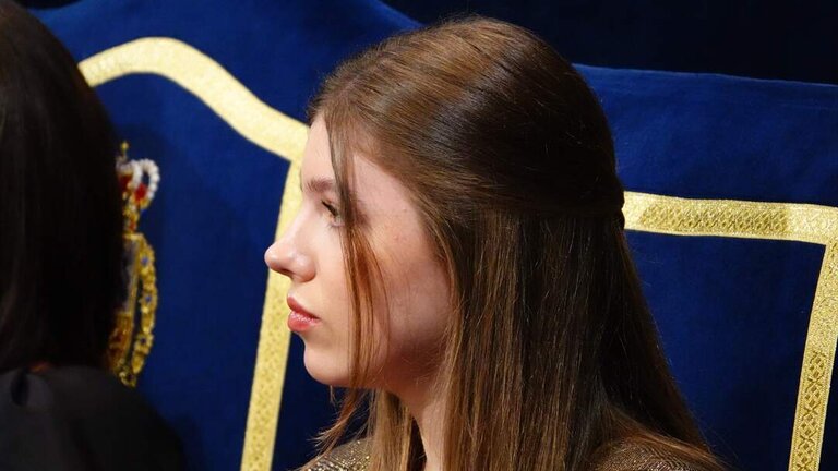La Infanta Leonor durante la ceremonia de entrega de los 'Premios Princesa de Asturias 2024'. Xuan Cueto / Europa Press