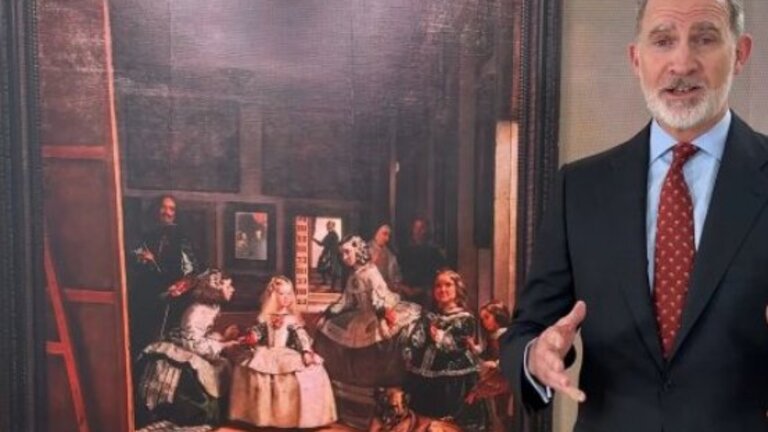 Intervenci&oacute;n de Don Felipe en la cuenta del Museo del Prado en Instagram. Foto: Cuenta de Instagram del Museo del Prado