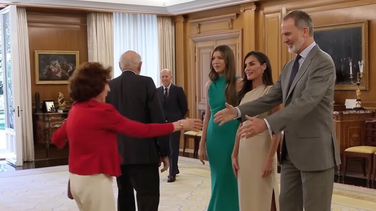 Felipe VI con su mentora, Carmen Iglesias.