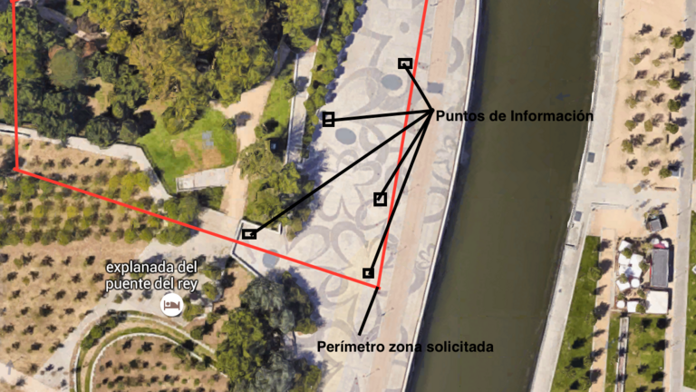 Lugar de celebraci&oacute;n en el Parque de Madrid R&iacute;o. 