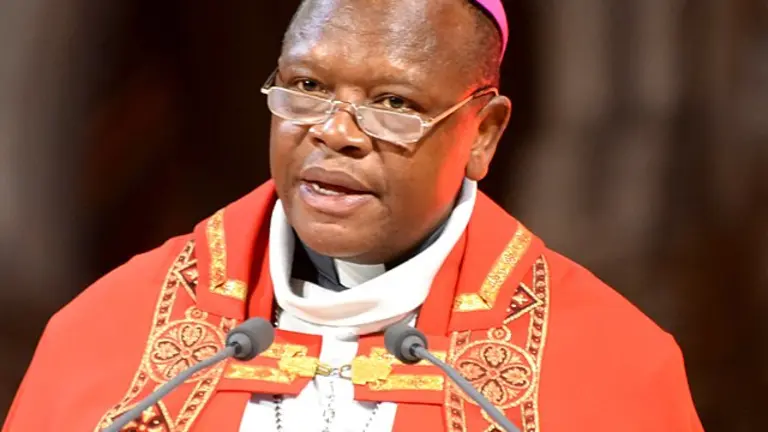 Mons. Fridolin Ambongo, cardenal arzobispo de Kinshasa.