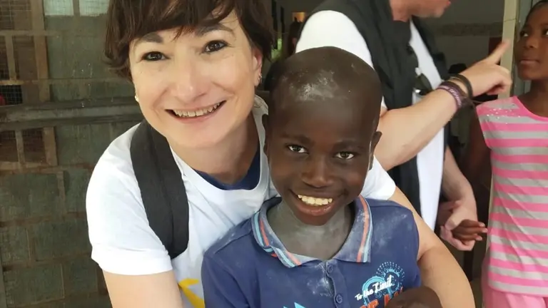 Marisa Reglero, voluntaria de la Fundación Amigos de Monkole.