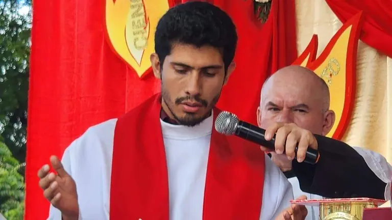 Sacerdote Denis Martínez García, secuestrado el 11 de agosto de 2024. Foto: redes sociales.