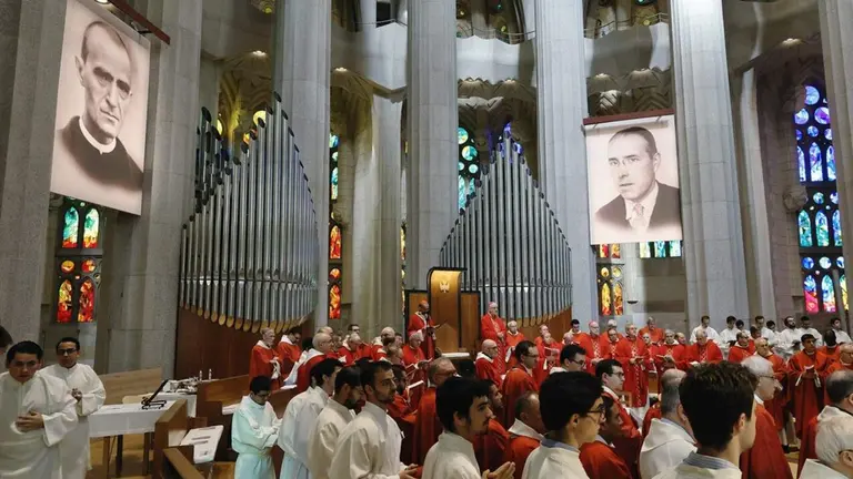 La misa de beatificación en la Sagrada Familia de Barcelona.
