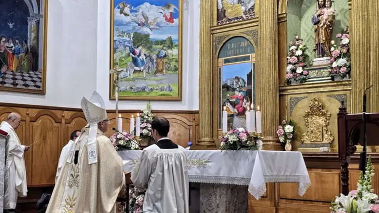 El arzobispo de Toledo, Francisco Cerro Chaves clausura el año jubilar del Santuario Diocesano de San José, de Talavera de la Reina.