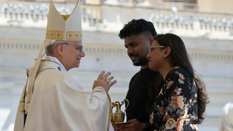 El Papa en la Santa Misa por el Jubileo de las Familias, de los Niños, de los Abuelos y de los Ancianos  (@Vatican Media).
