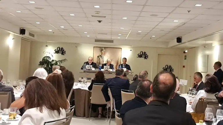 Francisco César García Magán en el Club Siglo XXI.