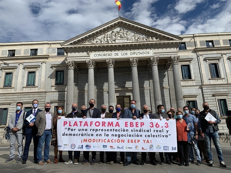 Un centenar de organizaciones reclaman una representación sindical real y democrática en la negociación colectiva en las Administraciones Públicas. Foto de archivo.