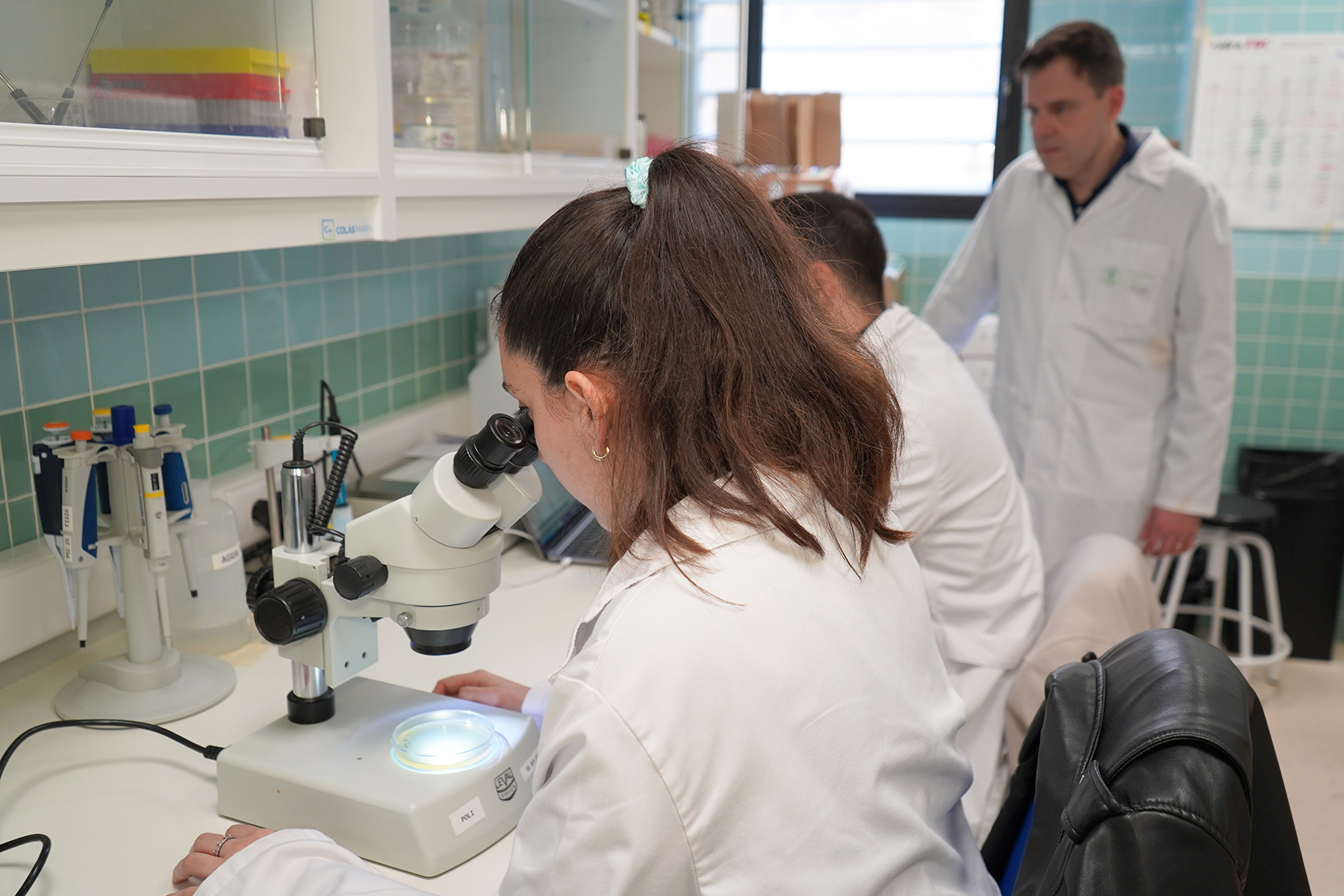 Investigadores en el laboratorio