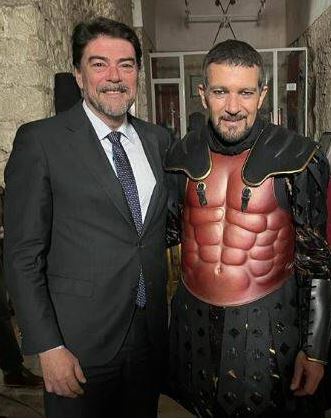 Antonio Banderas, en el rodaje de la película