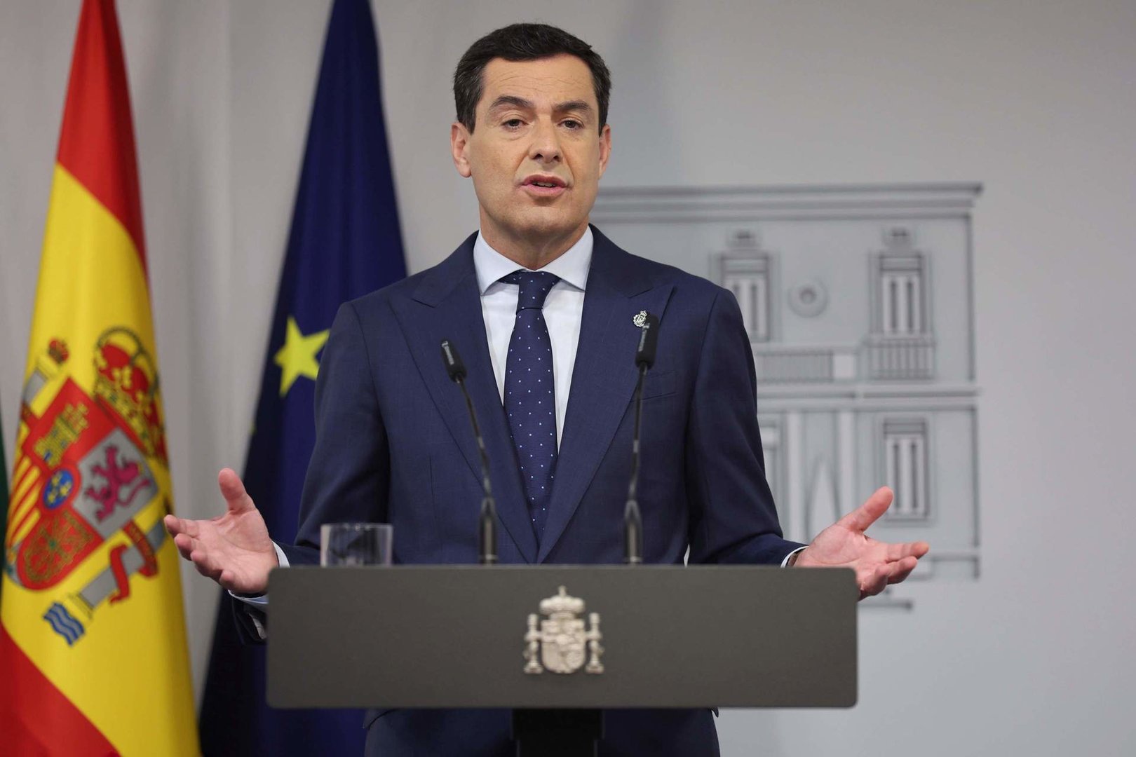 Archivo - El presidente de la Junta de Andalucía, Juanma Moreno. 