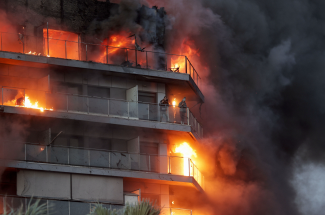 Incendio en Valencia