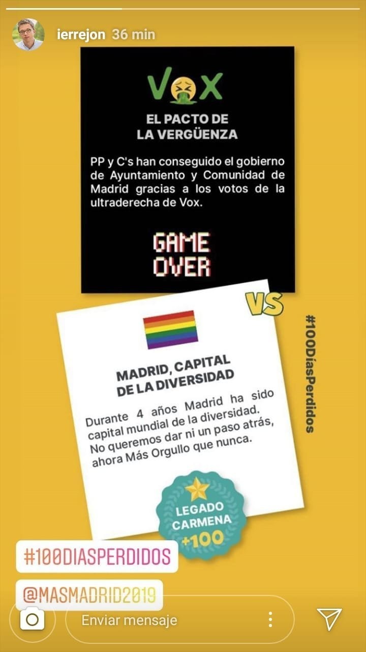 Campaña Errejón contra Almeida.