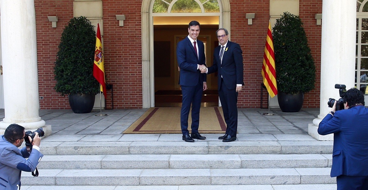 Visita de Quim Torra en julio de 2018.