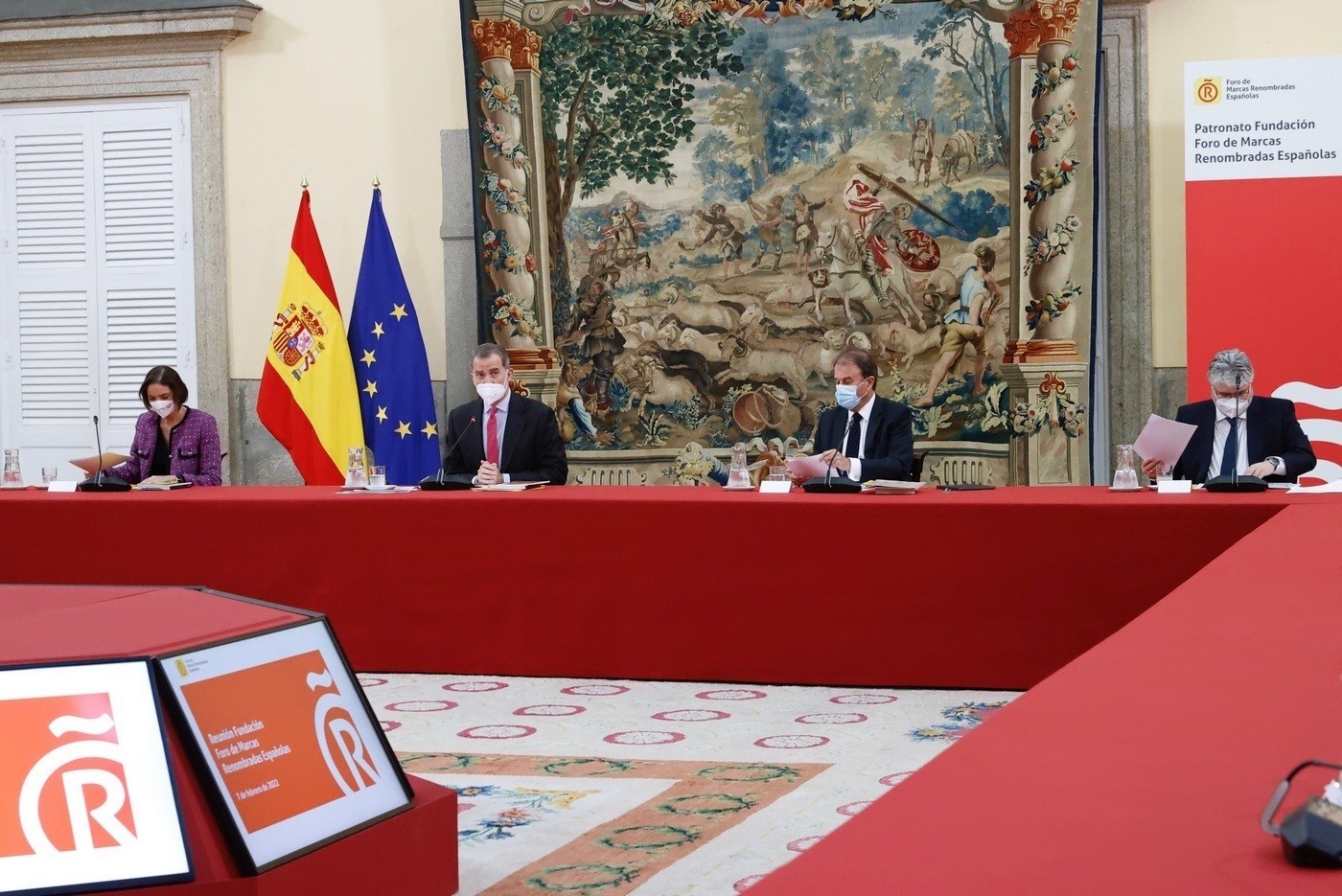 El Rey preside por primera vez la reunión de la Fundación del Foro de Marcas Renombradas Españolas