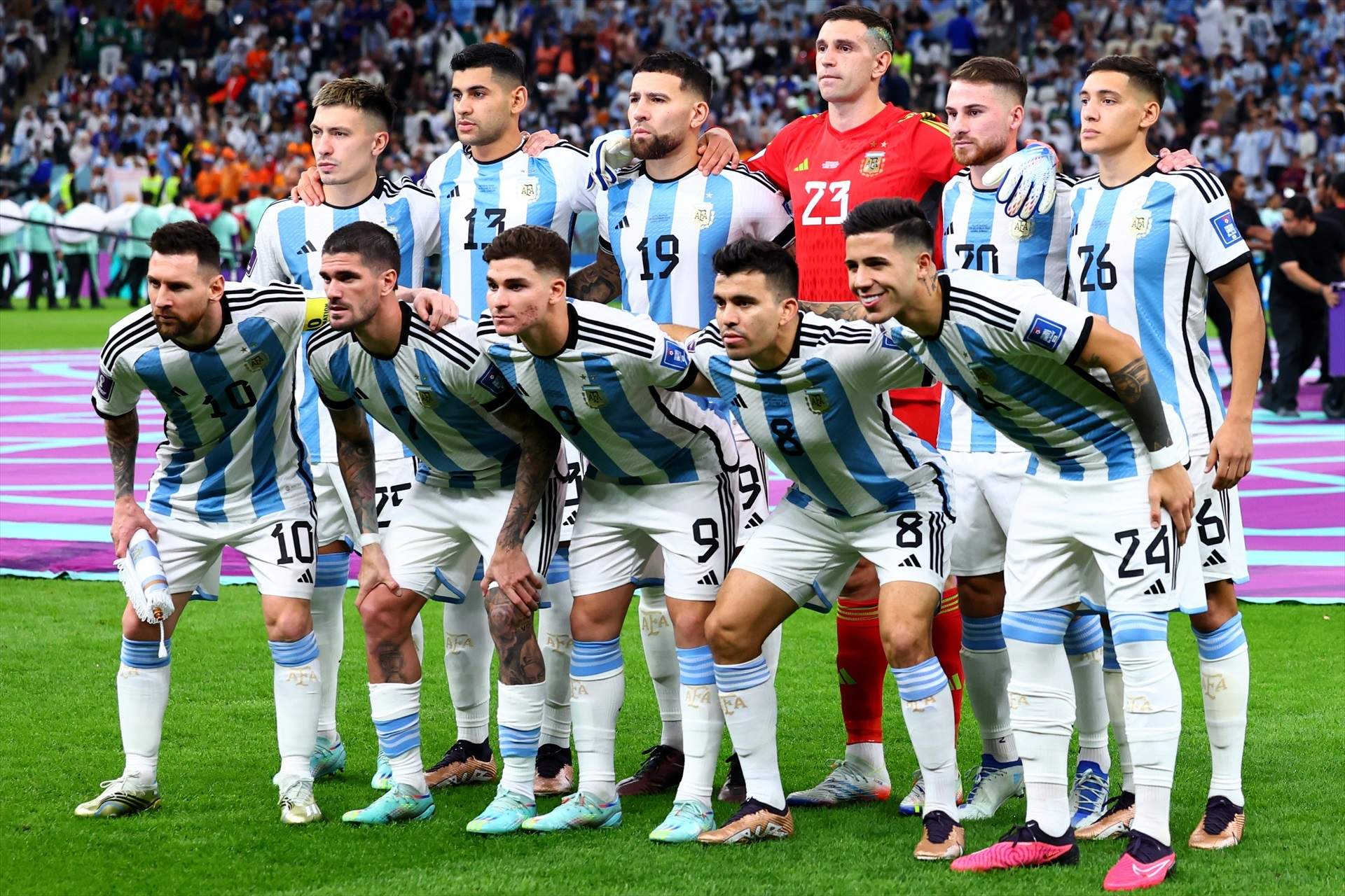 alineación de gala de la Argentina hoy para enfrentarse a Holanda, Países Bajos, capitaneados por Leo Messi
