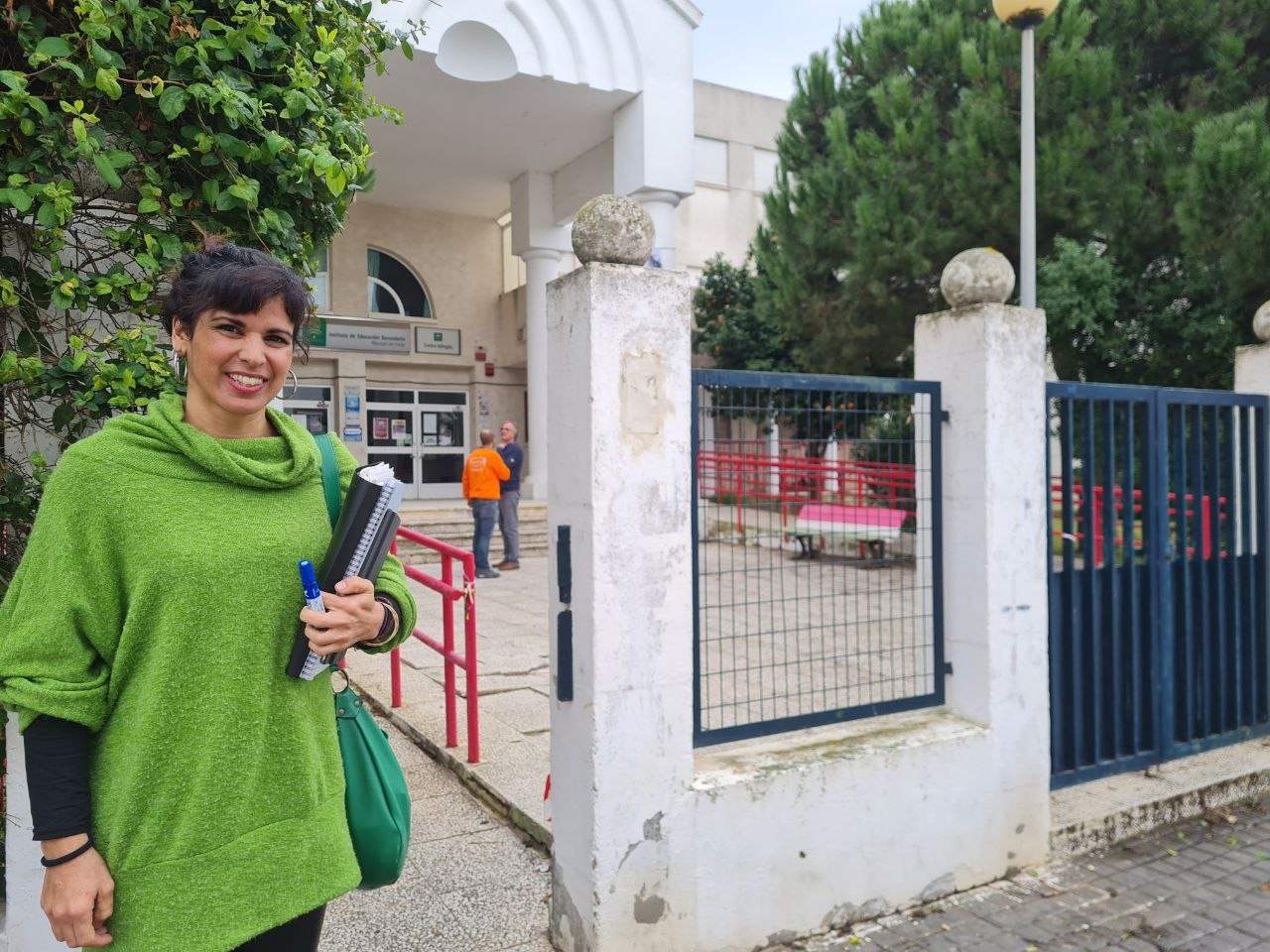 Teresa Rodríguez se incorpora a su plaza de profesora en un instituto público tras dejar su escaño en el Parlamento