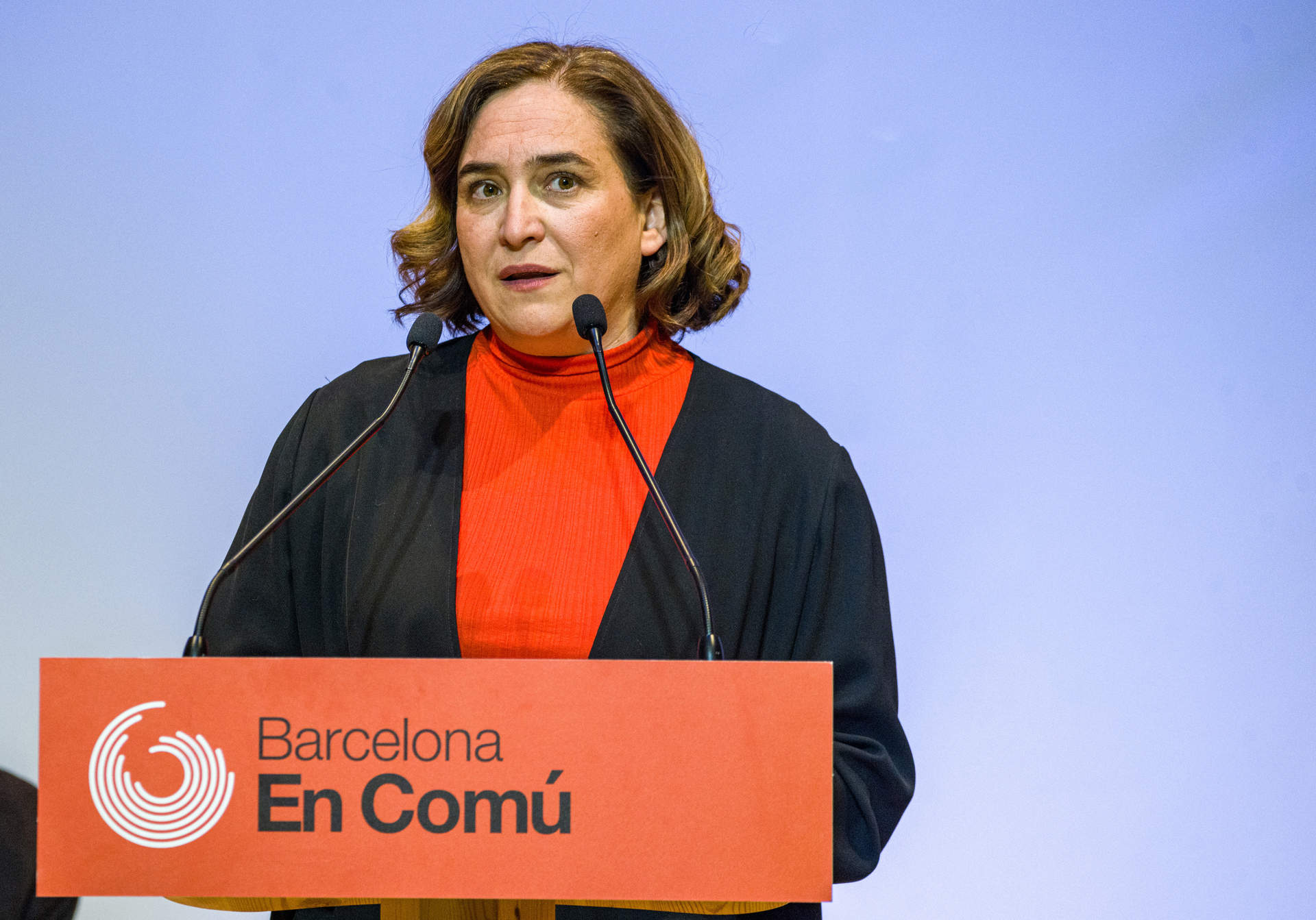 La alcaldesa de Barcelona y candidata a la reelección por Barcelona en Común, Ada Colau.