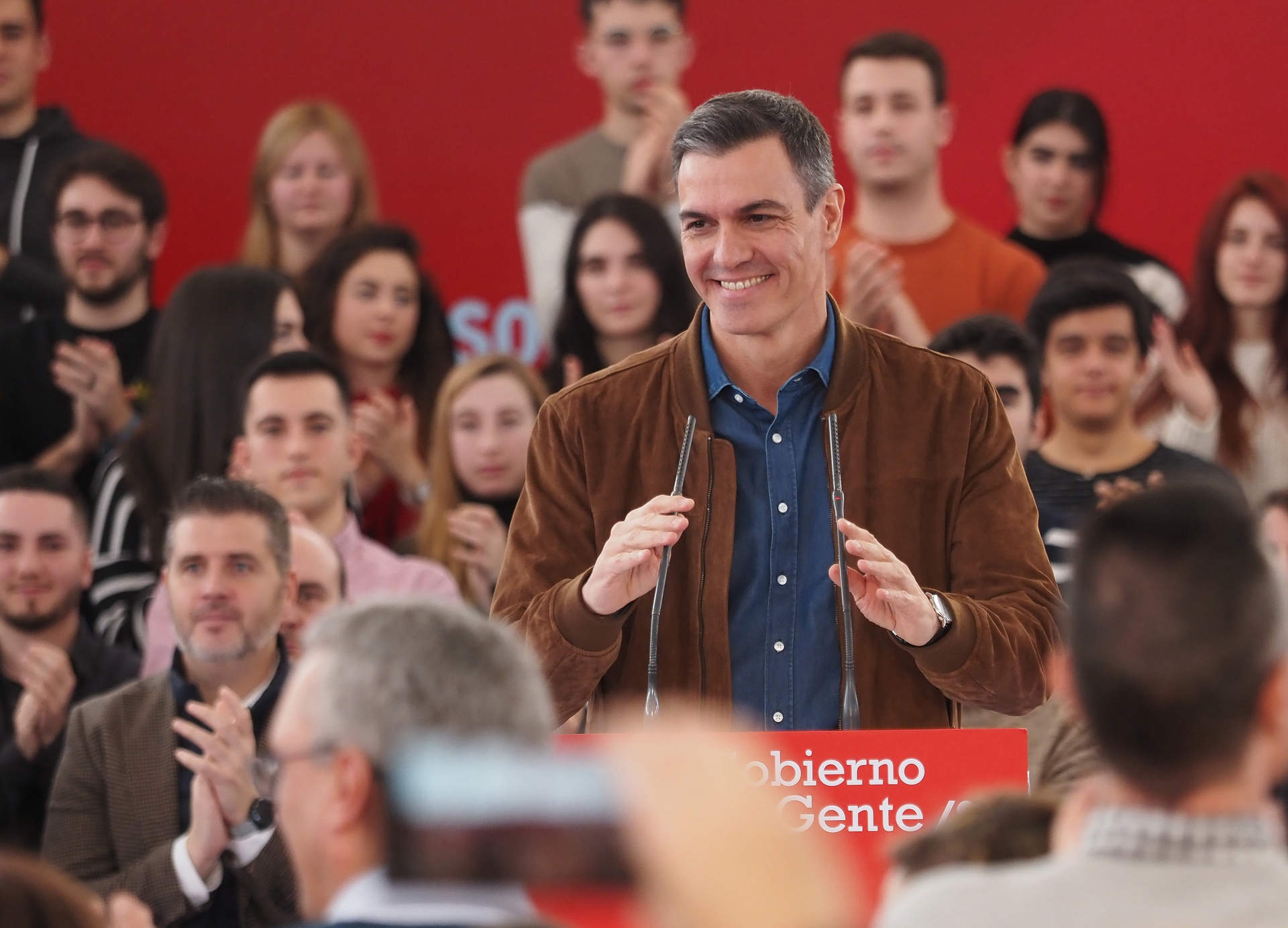 El secretario general del PSOE y presidente del Gobierno, Pedro Sánchez, interviene en un acto de presentación de candidatos a las elecciones municipales, en la Cúpula del Milenio, a 21 de enero de 2023, en Valladolid, Castilla y León.