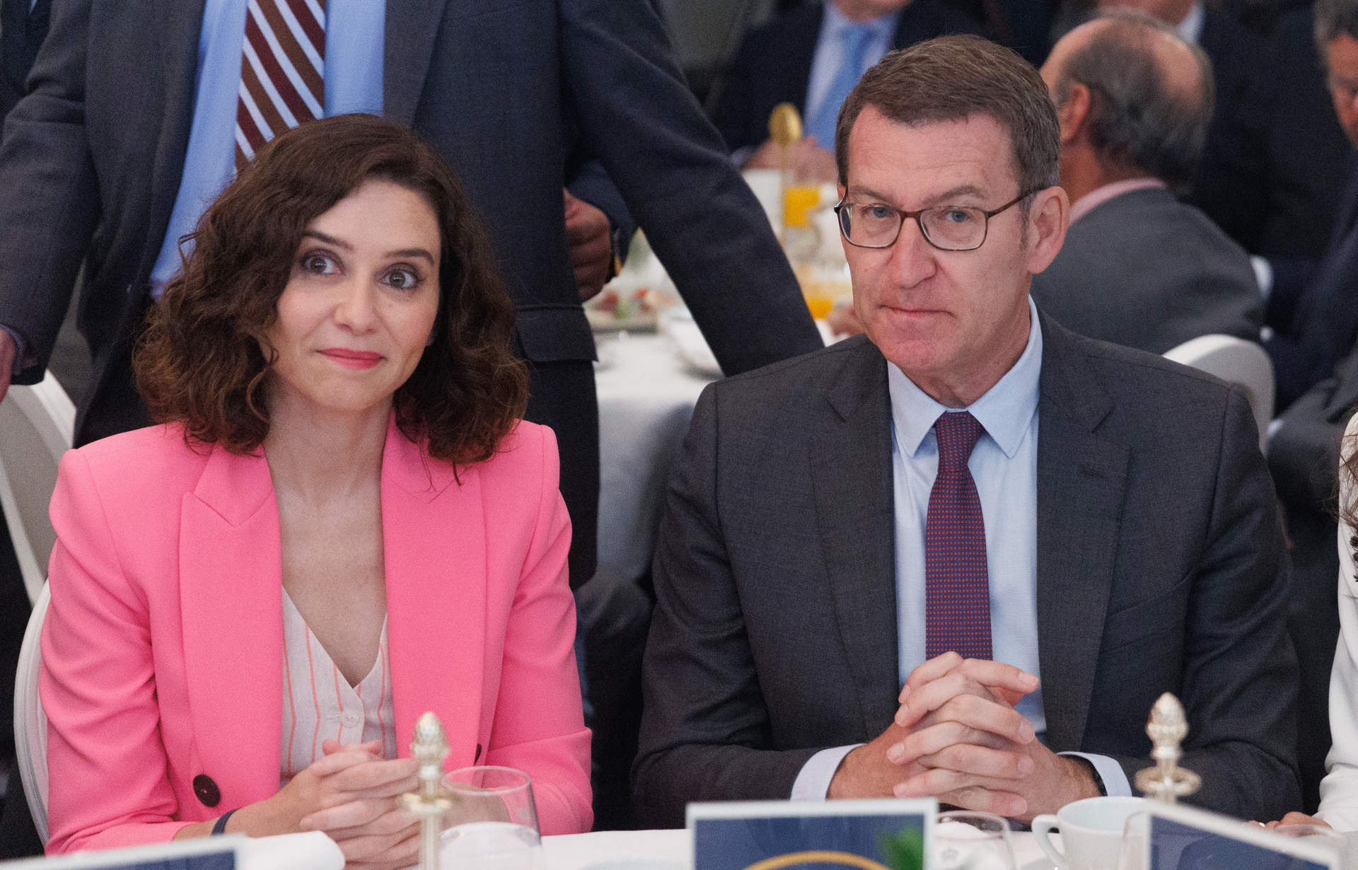 Cargar máis
La presidenta de la Comunidad de Madrid, Isabel Díaz Ayuso y el líder del Partido Popular, Alberto Núñez Feijóo