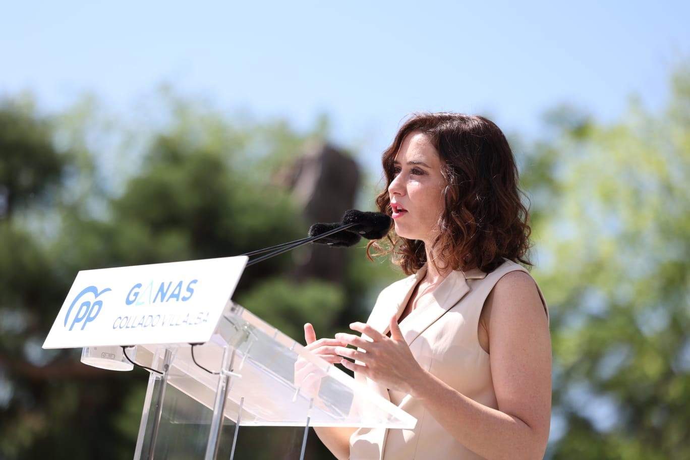 La candidata del PP a la reelección a la Presidencia de la Comunidad de Madrid, Isabel Díaz Ayuso.