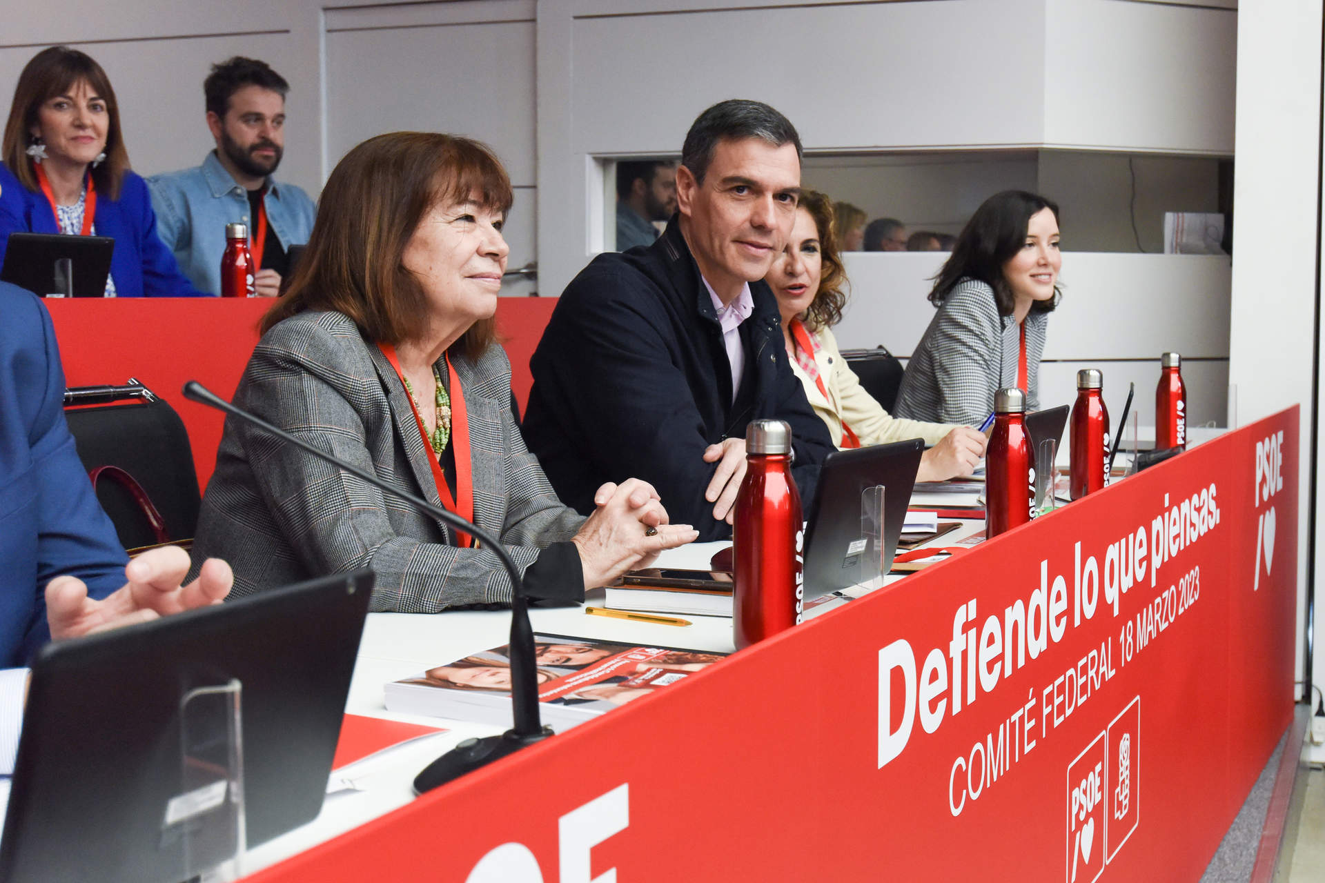 El presidente del gobierno y secretario general de los socialistas, Pedro Sánchez, durante una reunión del Comité Federal del PSOE.