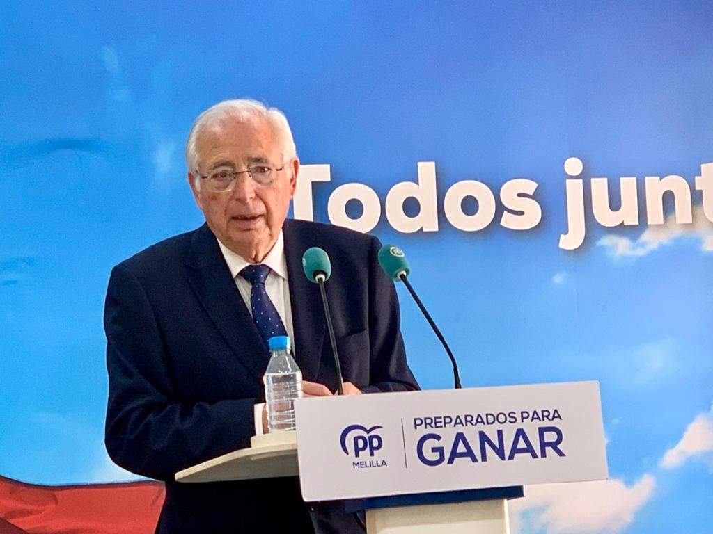 El presidente del PP y senador por Melilla, Juan José Imbroda.