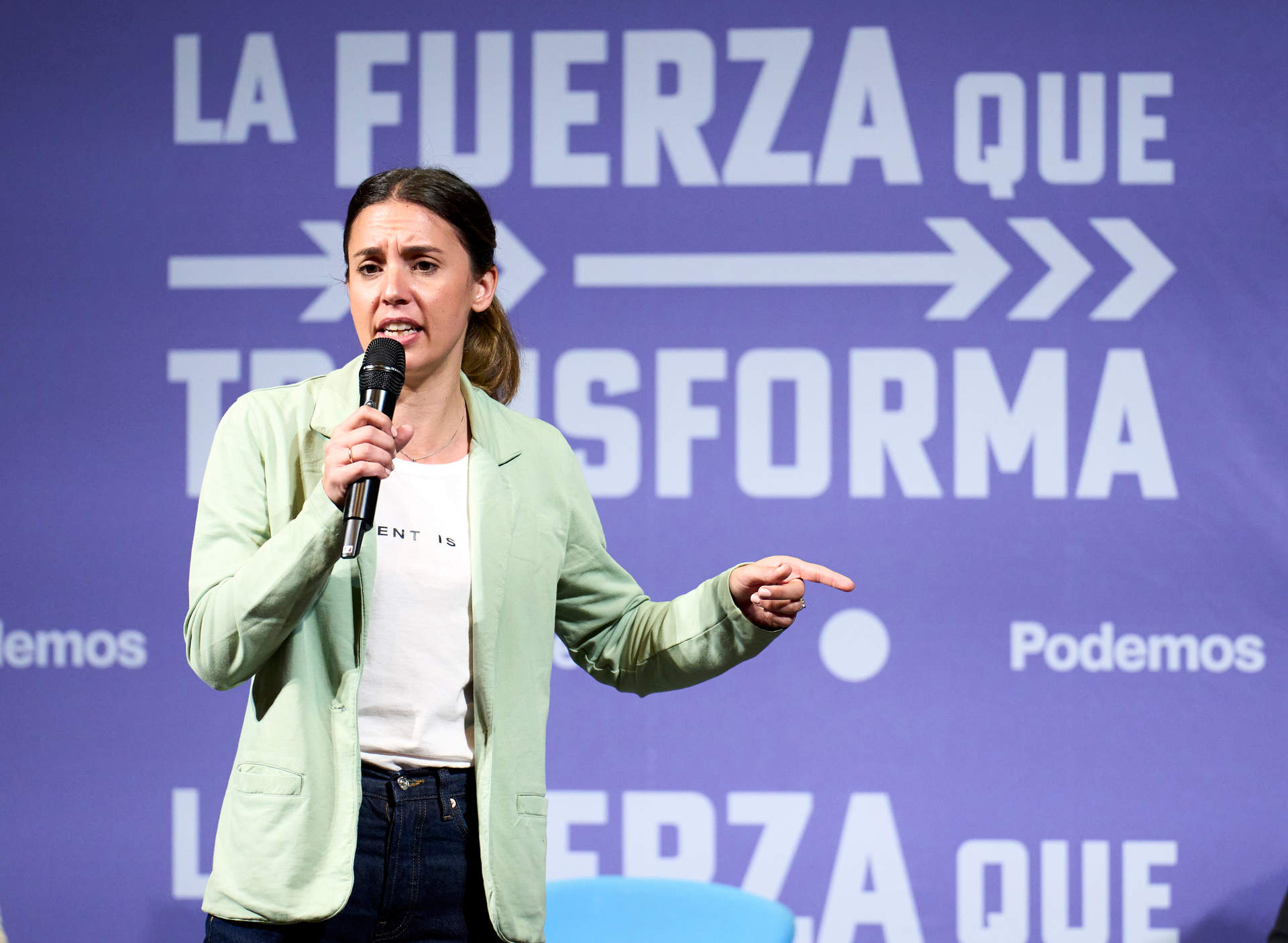 Irene Montero se presentará como número uno de Podemos si el pacto con Sumar no sale adelante