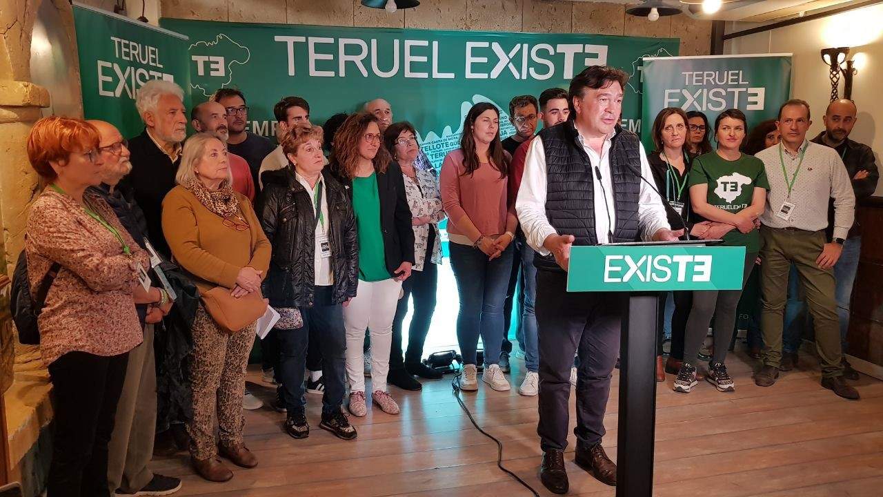 El cabeza de lista de Teruel Existe a las Cortes de Aragón, Tomás Guitarte.