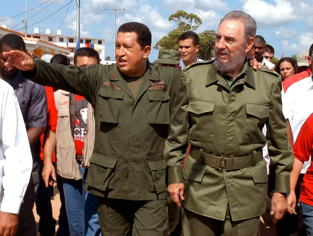 Fidel Castro and Hugo Chavez.  source |  flickr.