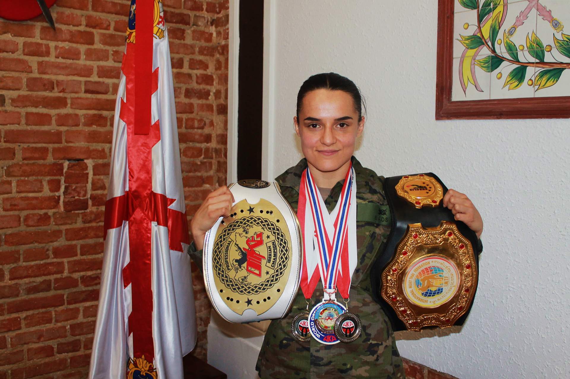 La soldado Teresa Baos.